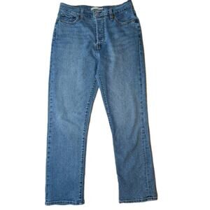 Levi’s Wedgie Straight Jeans High Rise Light Wash Denim Button Fly W29 L28
